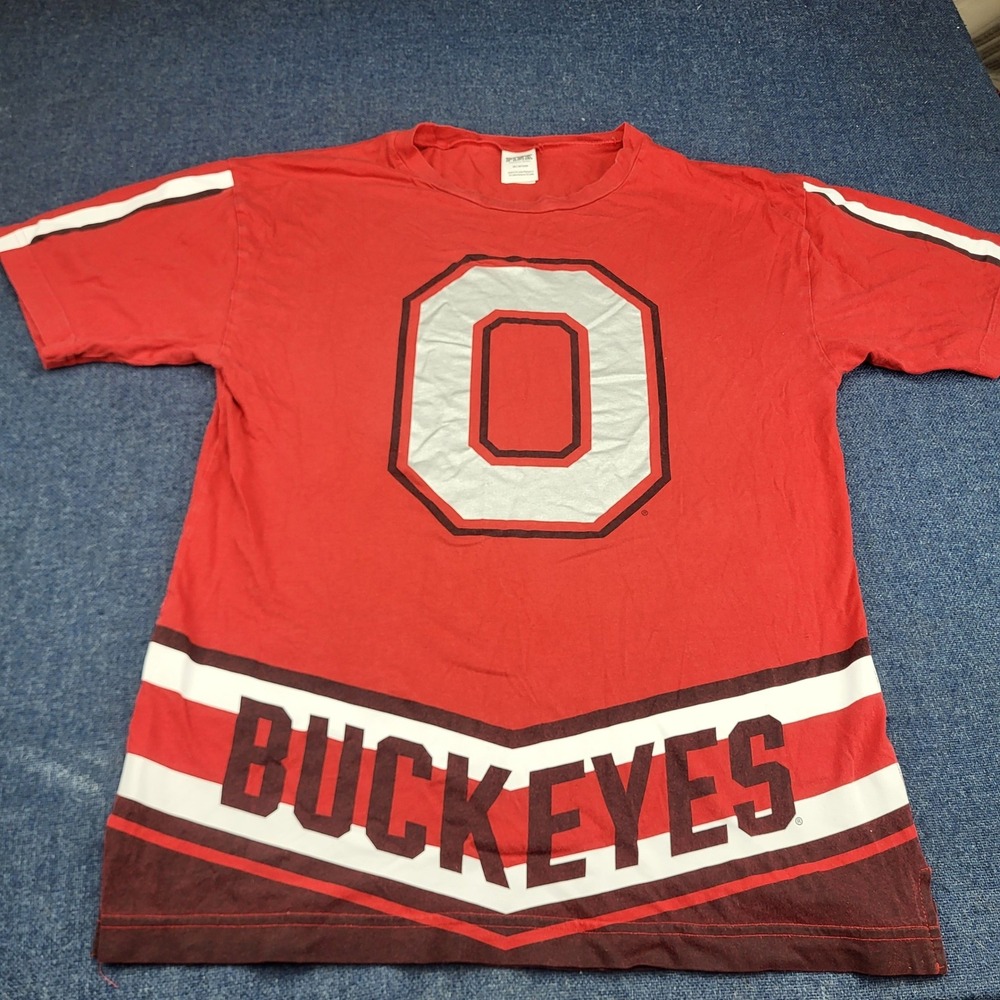 PINK Victoria's Secret Ohio State Buckeyes Red T-Shirt XS Brutus Block O Logo